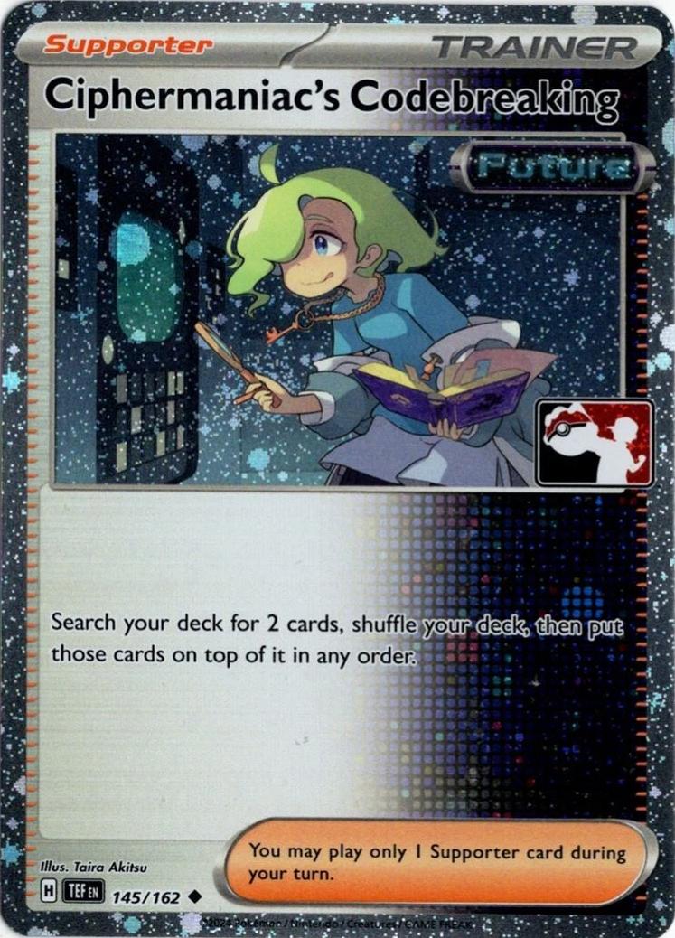 Temporal Forces Ciphermaniac's Codebreaking [Prize-Pack-Cosmos-Holo] Pokémon card